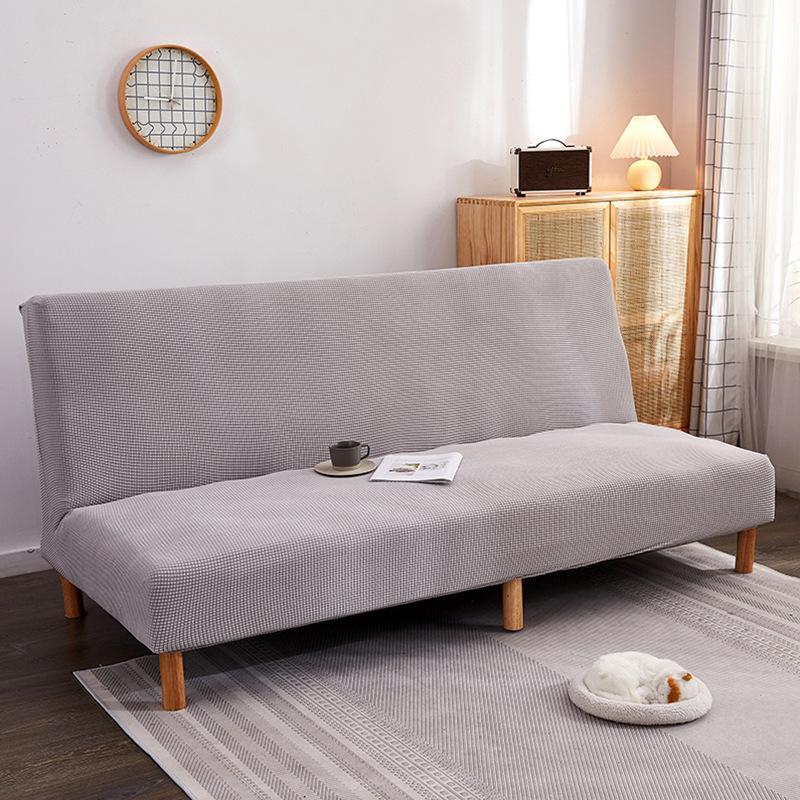 Velvet Full Covered Sofa Mattress Cover Simple Folding Without Armrest Stretch Sofa Cover Cover Fabric All-Inclusive Universal
