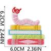 Fun Bookworm Pattern Embroidery Cloth Sticker Literary Reading Elements Clothes Bag Ironing Creative Decorative Patch Sticker