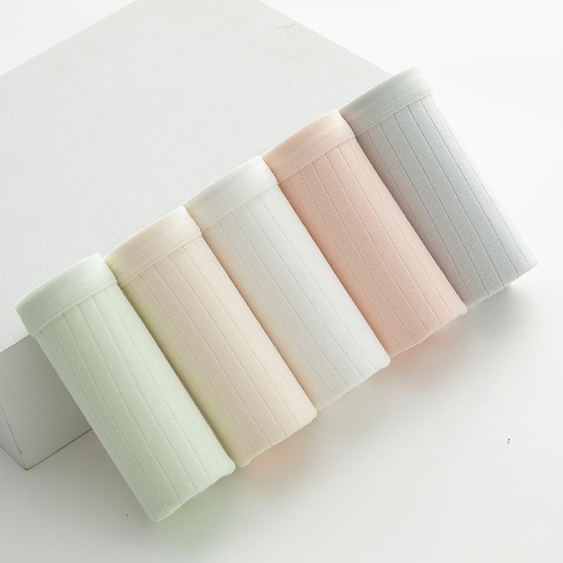 Women's Cotton Panties Female Underpants Sexy Panties Solid Color Breathable Briefs