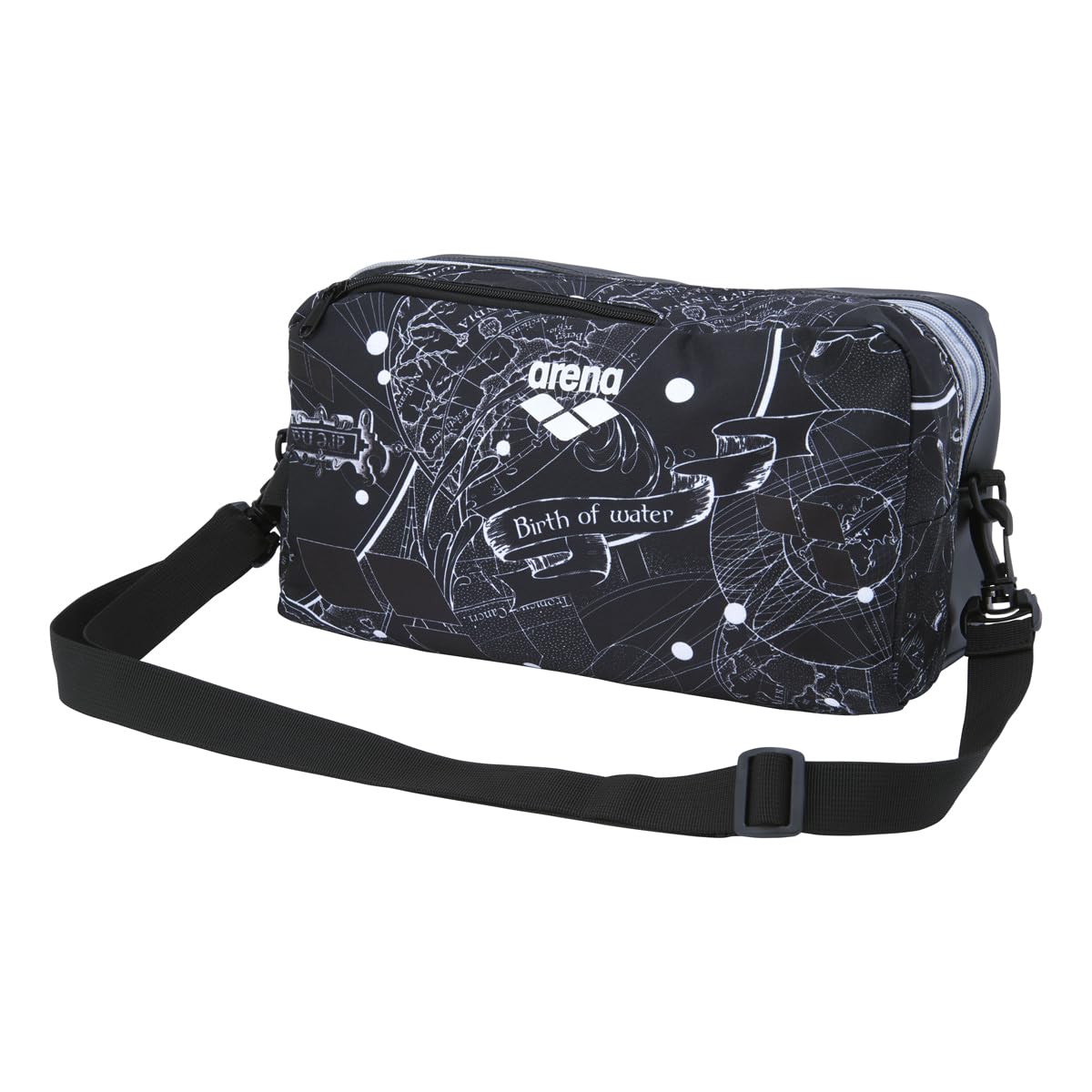 

2 Room Bag AS5FBZ11U Black x Silver [Arena] (BKSL)