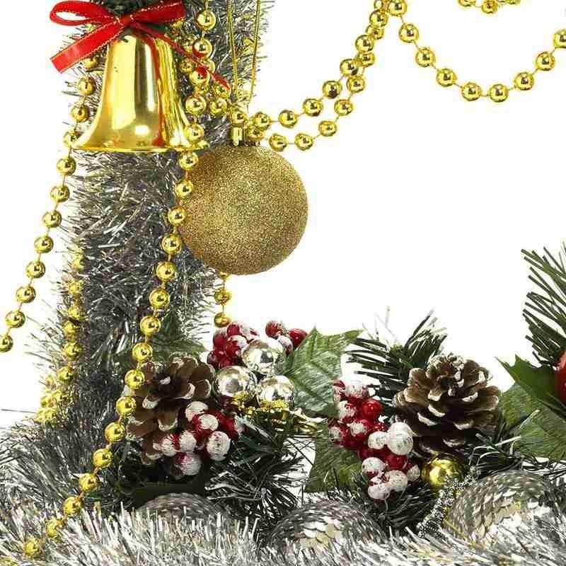 Christmas Decoration Bead Chain Christmas Tree Beads Decorations Pearl Bead Chain Ornament Christmas Decorations For New Year 5m