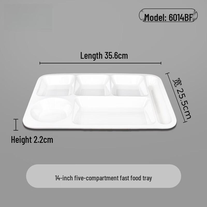 Melamine Multi-Compartment Canteen Tray