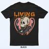 LIMING Horned Skull Sear Roller Graphic Wear T-Shirt