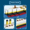 Creative Boat Collection DIY Construction Mini Building Blocks Toys Titanic Model puzzle Education MOC  Assembly Model For Kids