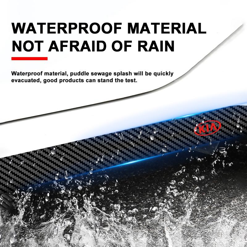 2 Buc/Set Carbon Autocolant Prag Laterale Ușă Mașină Antizgârieturi Autocolant Remodelare Pentru KIA Ceed Rio Sportage R K2 K3 K4 K5 K6 K7 K8 Soul Opeima Ceed