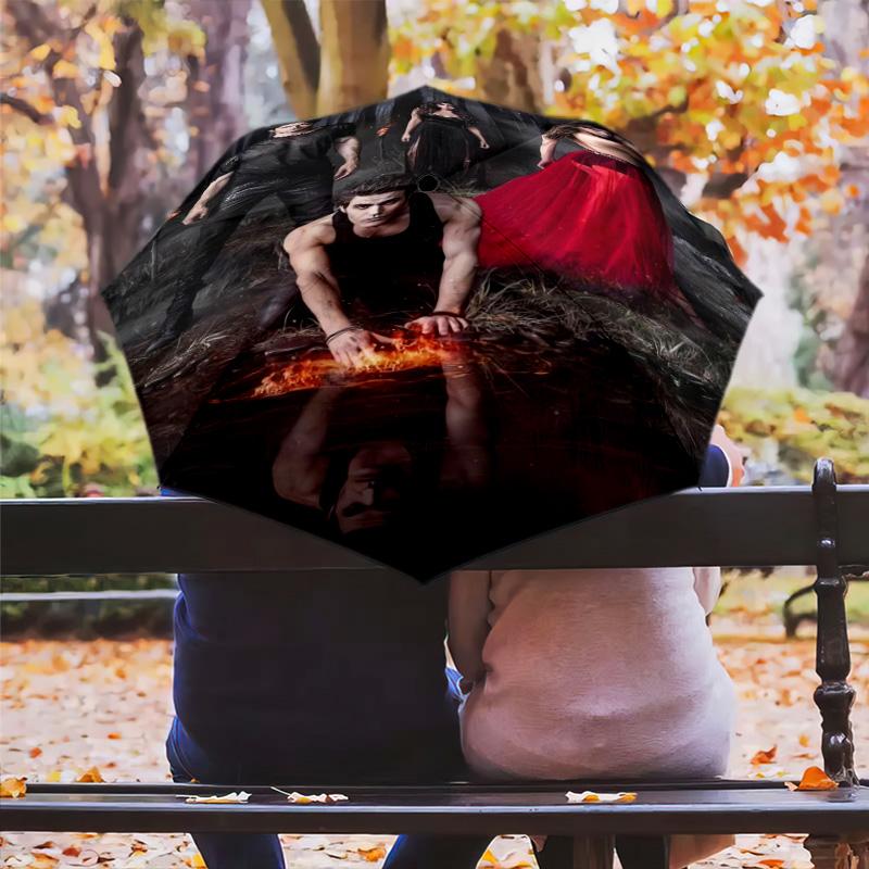 Forest Mystique Folding Umbrella 8 Paraphenoid Bones Durable Sun Umbrella Sun Umbrella Light