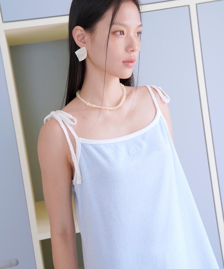 Sweet Bitter Ribbon Terry Dress_Blue