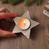 1 Christmas Tree Snowflake Wooden Candlestick Christmas Party Home Desktop Holiday Decoration Christmas Gift