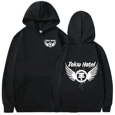 TokioHotel Nemecko Rock Band Grafika Logo Tlač Mikina Pánske oblečenie Móda Vintage Mikiny Punk Gothic Oversized Mikiny