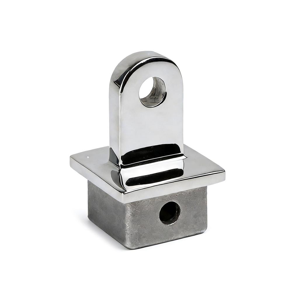 28mm/32mm Sliding Cap Marine Bimini Fitting for Awning Square Tubing Top Eye End Cap Marine Hardware Parts Easy Install