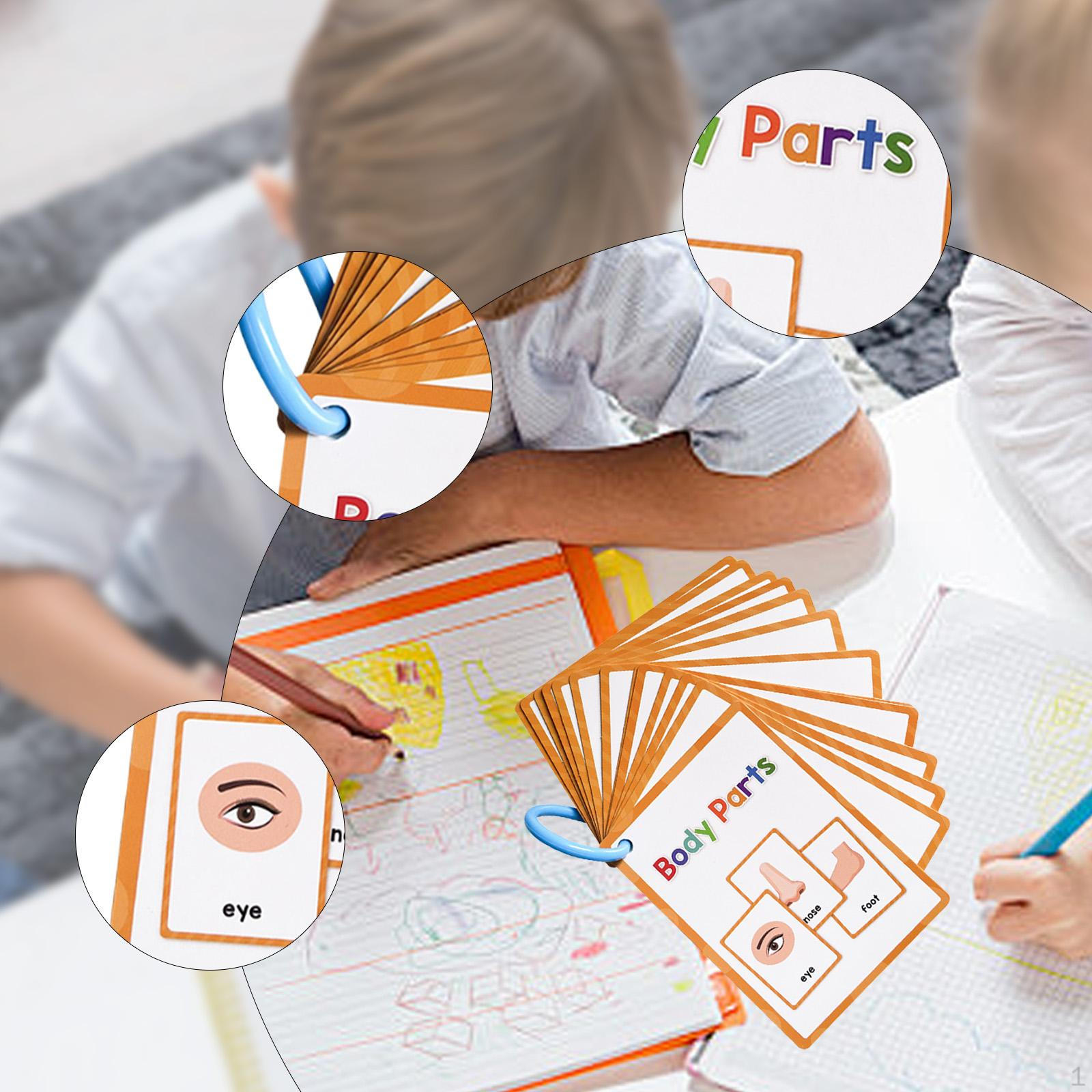

Body Parts Learning Cards, Educational Flashcards for Kids 15Pcs Teacher Resource