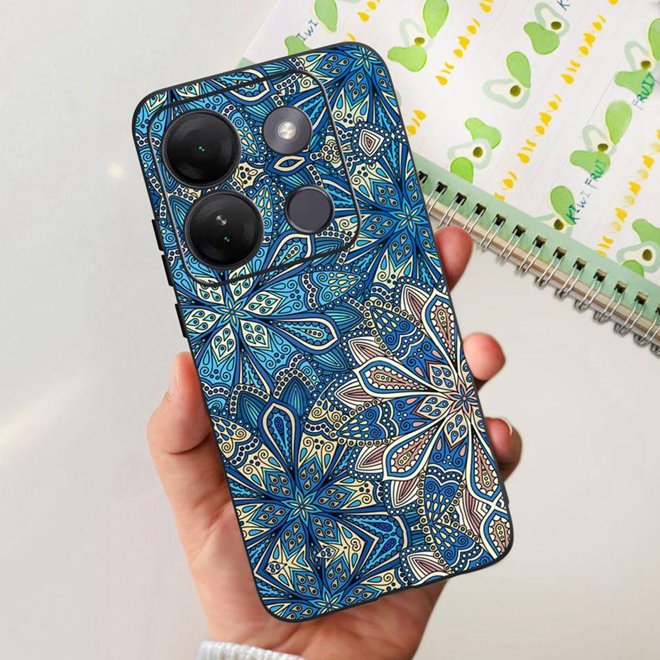 Case For Infinix Smart 7 HD Cute Flower Cat Pattern Soft Silicon TPU Phone Bumper For Infinix Smart 7HD X6516 Back Cover