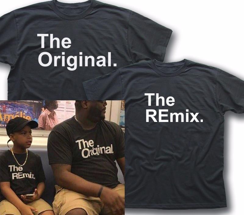 Father and Son The Original The REmix Christmas present t-shirt 5357 S