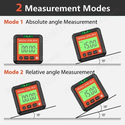 Digital Angle Protractor Inclinometer Universal Magnetic Level Meter Angle Bevel Tester Level Angle Finder Measuring Tools
