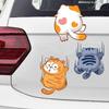 9 Pieces Car Sticker Cat Sticker Car Decal Waterproof Sticker