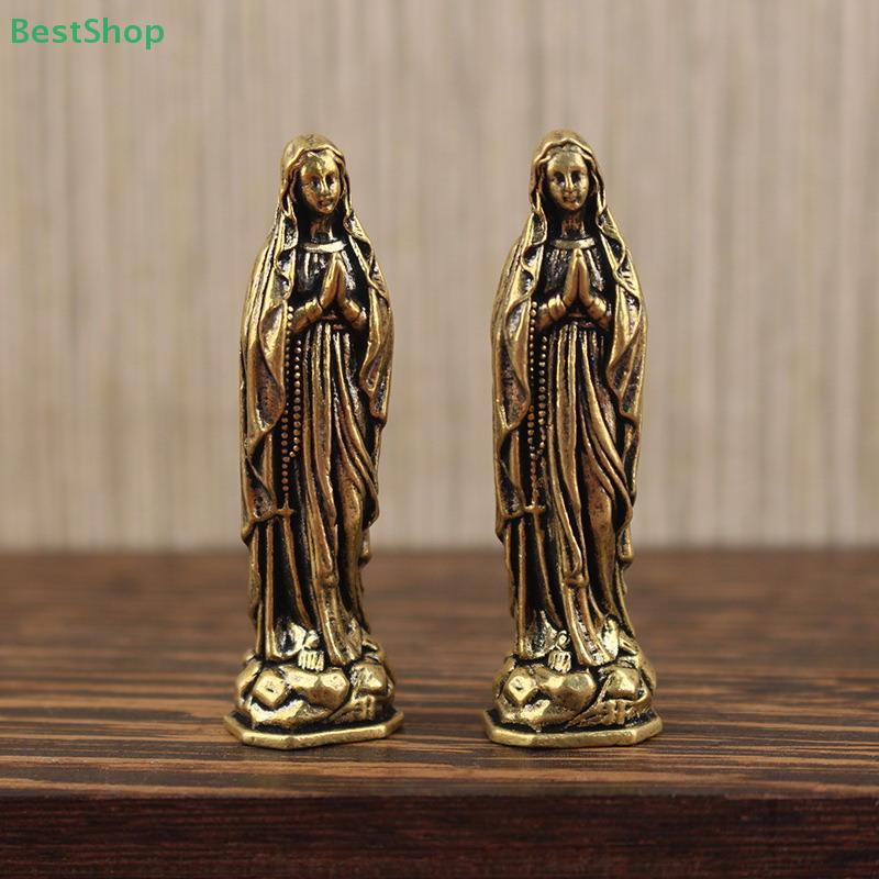 Pure Brass Retro Maria Figurine Key Chains Pendants Buddha Keyrings Hangings