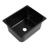 320 X 260 X 150mm RV Sink 304 Stainless Steel Square Kitchen Bathroom Wash Basin Sink with 40mm Outlet for Caravan Food