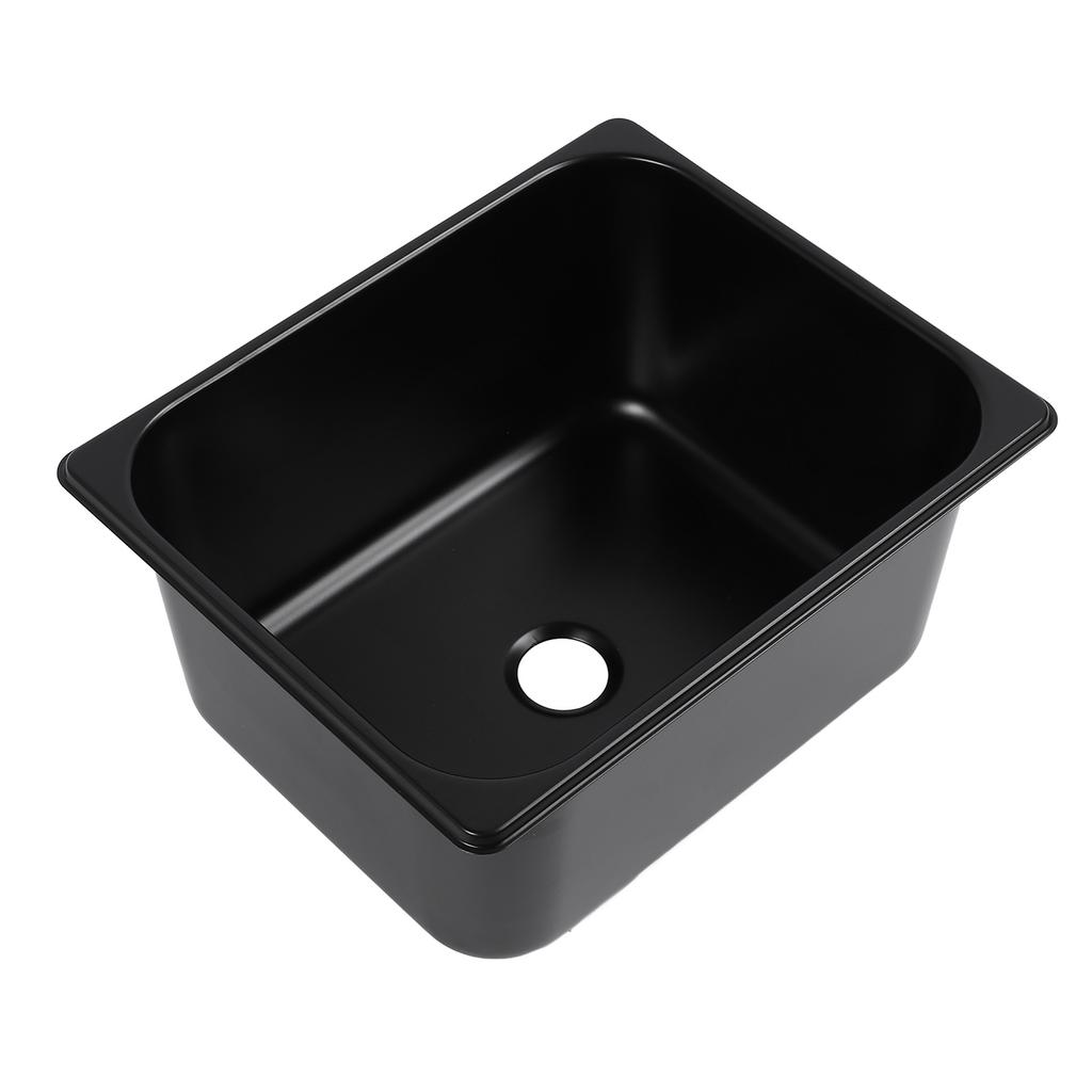 320 X 260 X 150mm RV Sink 304 Stainless Steel Square Kitchen Bathroom Wash Basin Sink with 40mm Outlet for Caravan Food