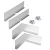 2/4Pcs Gutter Valley Splash Guards with Screws Easy Install Rain Gutter Valley Roofing Gutter Guards Diverter Roof Rain Diverter