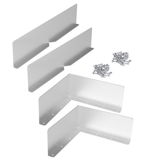 2/4Pcs Gutter Valley Splash Guards with Screws Easy Install Rain Gutter Valley Roofing Gutter Guards Diverter Roof Rain Diverter