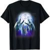 3 Dolphins Howling At The Moon Funny Dolphin Lover Aquarist T-Shirt