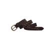 Punk Chic Double Row Studded Leather Belt with Pin Buckle and Cross Rivet Decoration