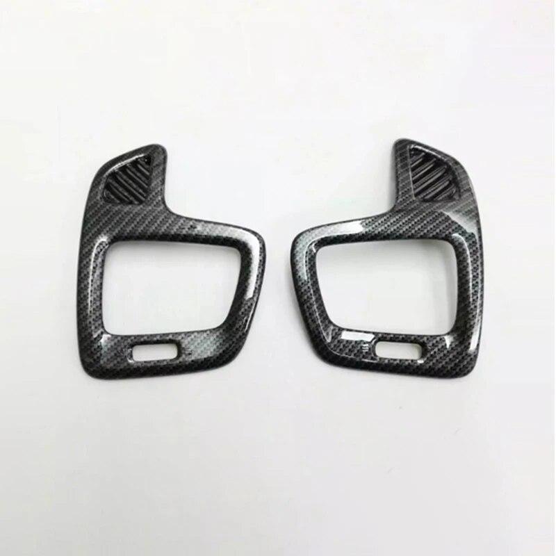 For Jeep Compass 2017 2018   Carbon Fibre Car Front Left and Right Air Vent Outlet Panel Frame Cover Trim Car Styling