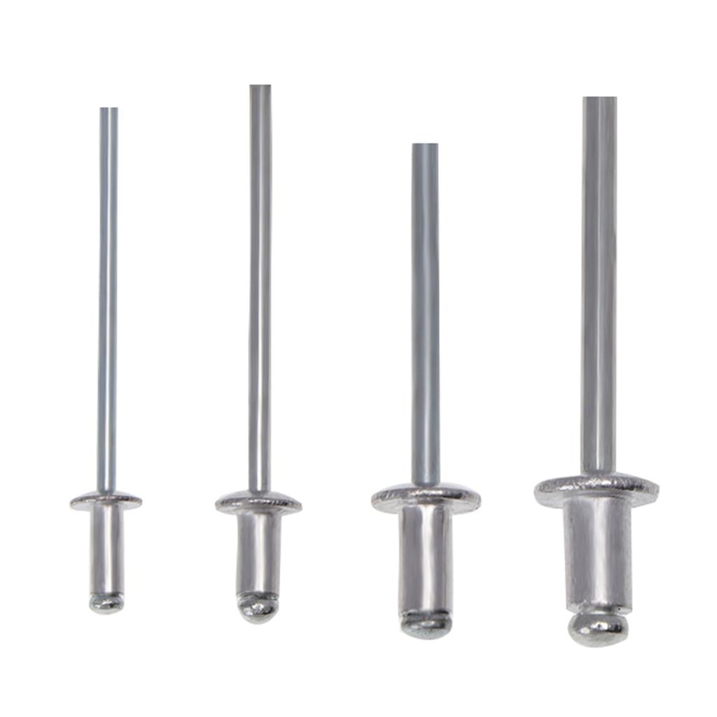 200Pcs Heavy Duty Riveter Set Hand 2.4 3.2 4.0 4.8mm Rivet G Un Kit Set Aluminum Rivets Assortment Tool for P Lastic