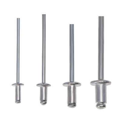 200 Stück Hochleistungsnietzange Set Hand 2,4 3,2 4,0 4,8 mm Nietpistolen-Kit Set Aluminiumnieten Sortiment Werkzeug für Kunststoff