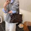 Casual Single-shoulder Bag, Large-capacity Commuter Tote Bag, Fashionable and Simple Underarm Bag