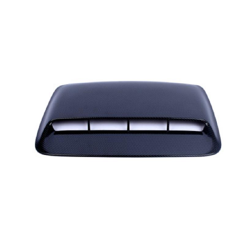 Look Fibra di Carbonio ABS Auto SUV Decorazione Cofano Presa d'Aria Scoop Ventola Copricofano