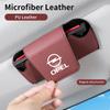 AAAYR1 Universal Car Sun Visor Leather Sunglasses Case Organizer For Opel Corsa Astra Insignia Vectra Zafira Meriva Mokka Grandland