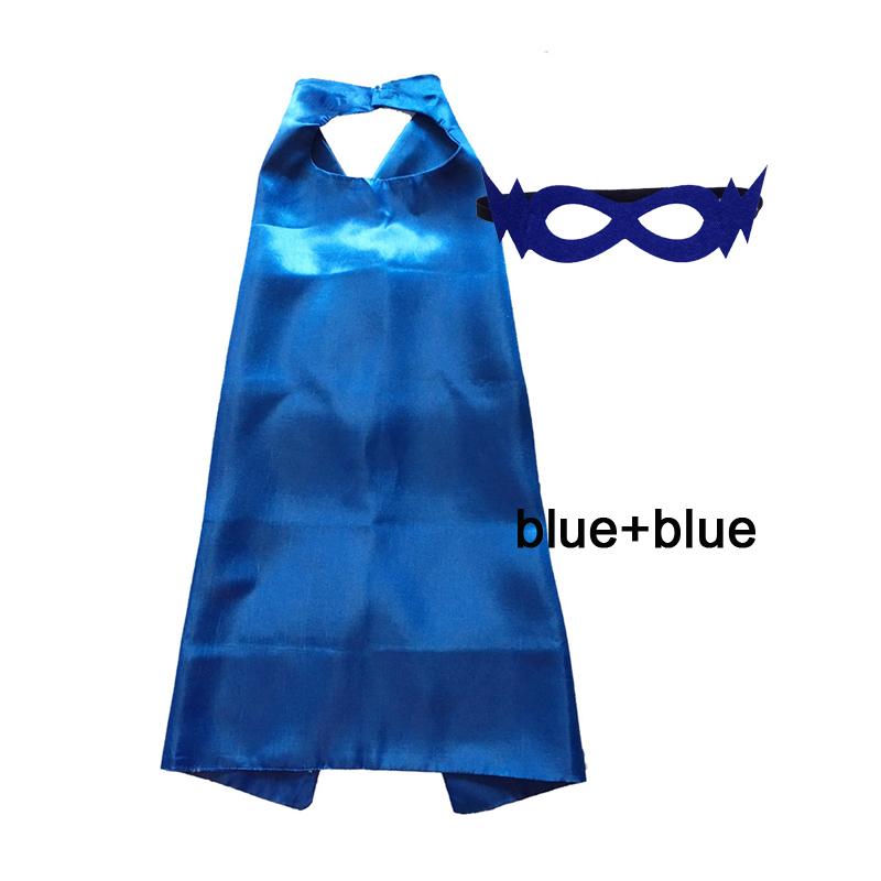 Kids Superhero Capes Plain Satin Solid Capes Boys Girls Birthday Party Favor Anime Cosplay