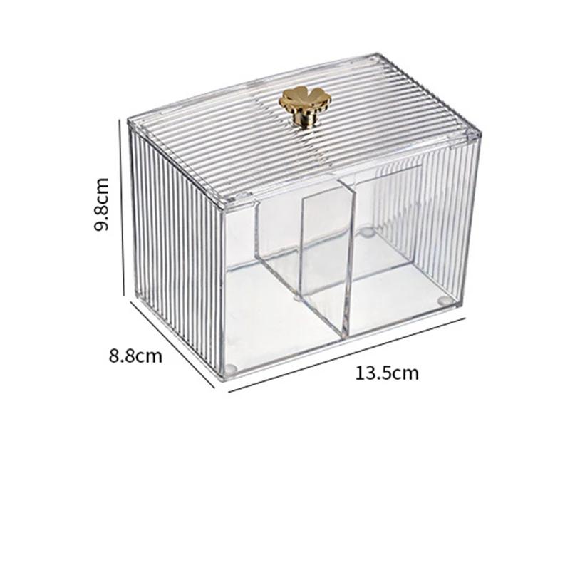 

Столы для макияжа, органайзер, коробка для хранения ватных палочек, бытовой портативный прозрачный косметический держатель, коробка для макияжа, аксессуары для комода CHINA