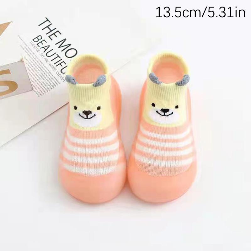 Weiche Baby-Kleinkindschuhe Baby-Kleinkindschuhe Bodensocken Schuhe Cartoon Kinder Rutschfeste Gummisohle Kleinkindschuhe Weich Gestrickt