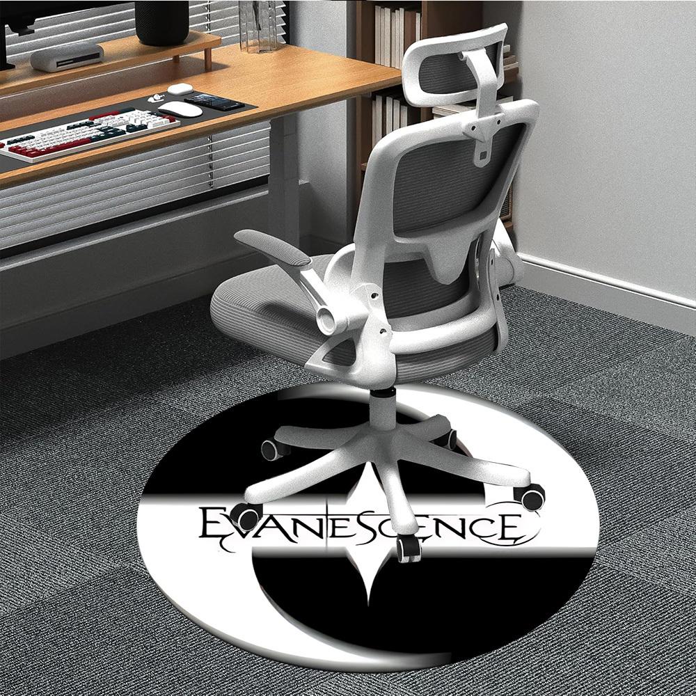 

1PC Evanescence Music Office Round Area Rug, Indoor Mat Suitable For Office, Under Office Chairs Bedroom Living Room Home Decor DT1212097 80cm by 80cm
