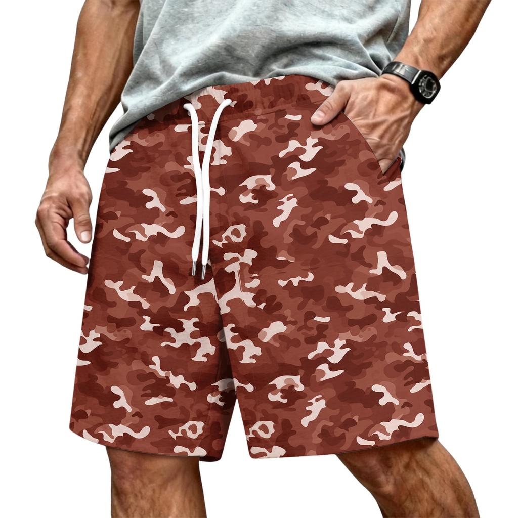 Men's Athletic Shorts with Elastic Drawstring Waist - Lightweight Summer Workout Shorts for Running, Gym, Training, and Sports
