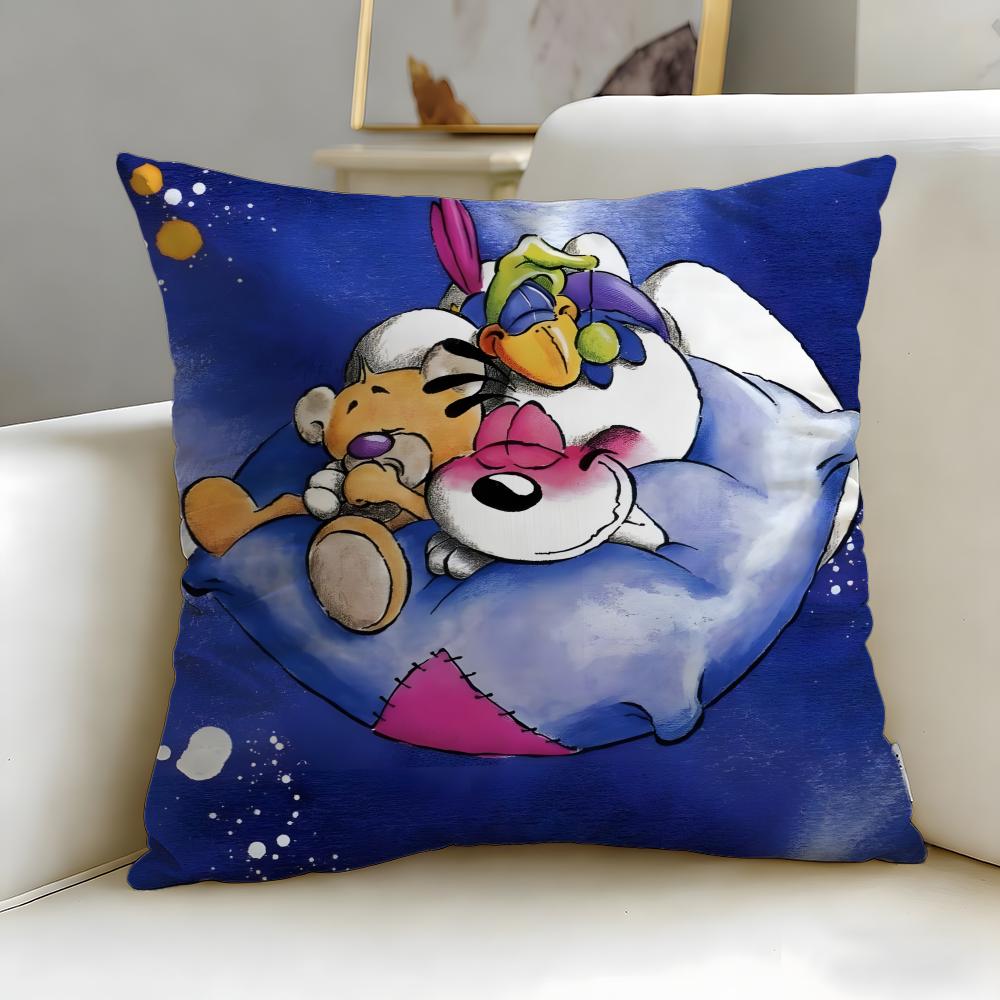 Klassischer Cartoon-Charakter Diddl Kissenbezug Weich & Leicht zu Waschen – Vielseitig für Sofa, Bett, Reise und Büro
