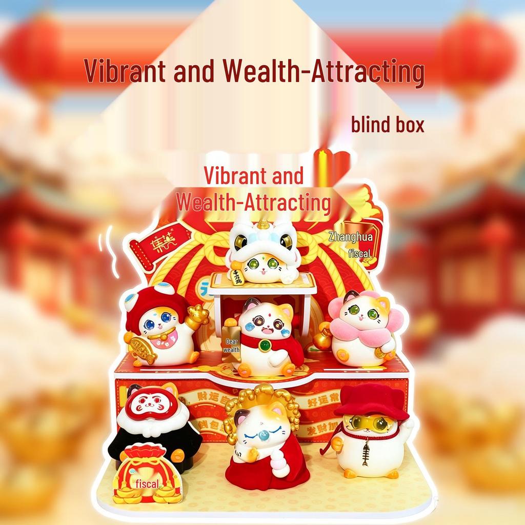 Chao Wan Super Stable Emotion Little Fairy Luo - Second Wave Flocked Blind Box Cute Desktop Decoration Ornament.