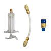 For R134a Compatible 30ml Oil Injector Low Side Quick Switch For HVAC Services Professional 1/4 Inch SAE Connection ToolGood product