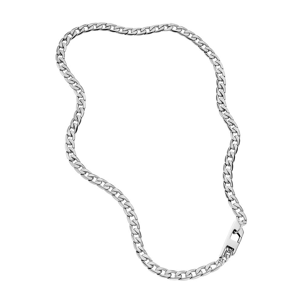 Diesel Men's Stainless Steel Chain Necklace DX1497040, Length: 600mm, Width: 9.9mm, Stainless Steel, No Jewels