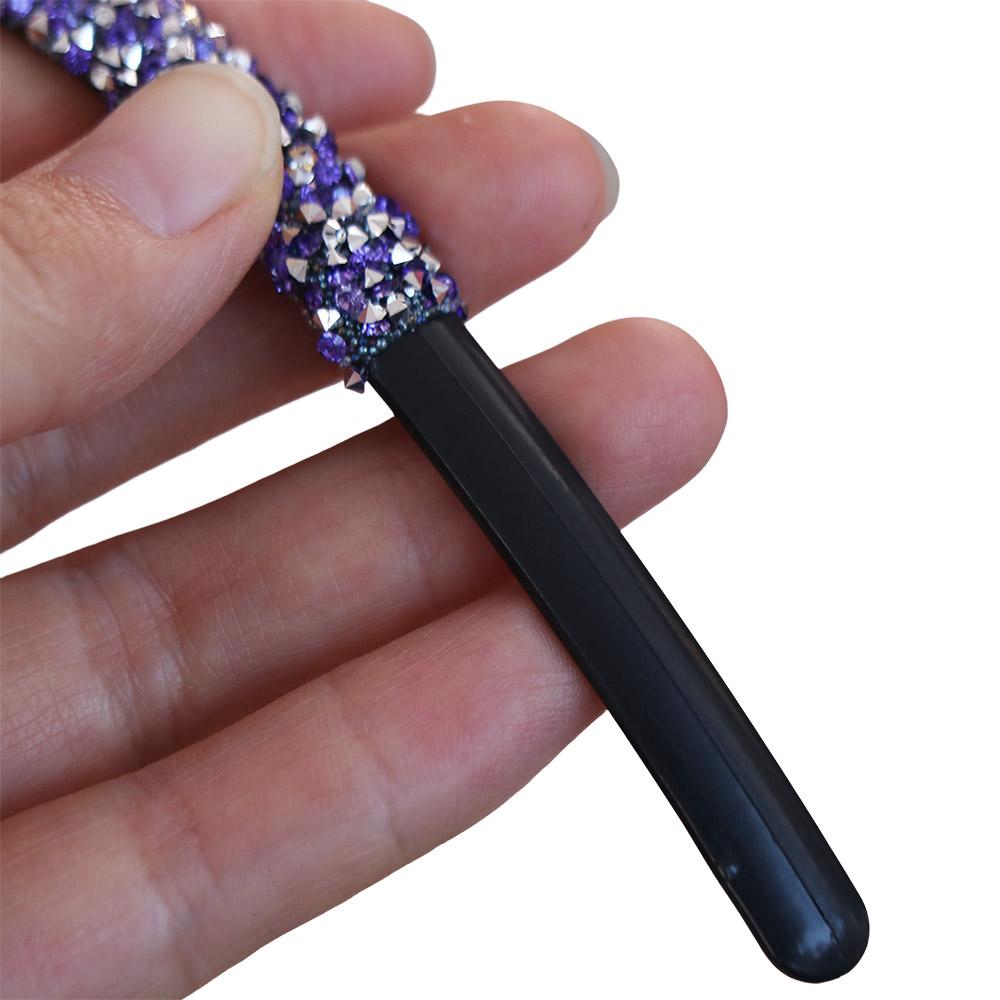 Shiny Thin Hairband with Toothed Hair Hoop Vintage Rhinestone Headband Girl