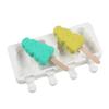 Silicone Ice Cream Mold DIY Homemade Popsicle Moulds Freezer 4 Cell Small Size Ice Cube Tray Popsicle Barrel Makers Baking Tools