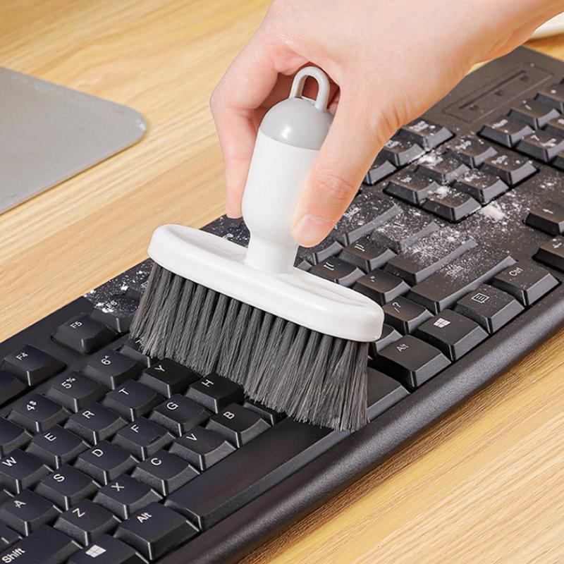 1/2Pcs Multifunctional Keyboard Cleaning Brush 2-In-1 Soft Bristle Dust Remover Tool Household Crevice Brush Window Gap Brush