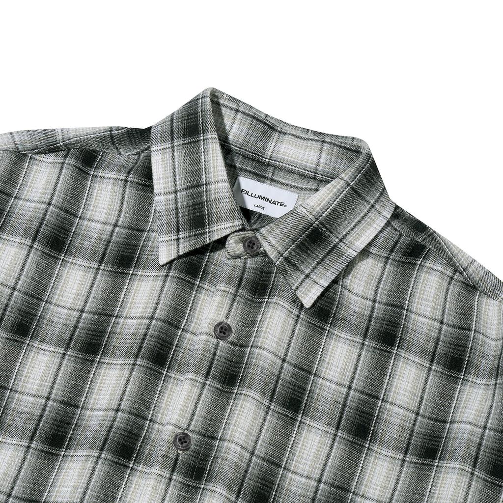 FILLUMINATE Neutral Check Shirt - Black