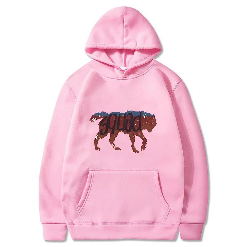 Funny Retro Wolf Squad Men Hoodies Sweatshirt Awesome Wolf Student High School Wild Rad Life Is Strange Tank Squad Hoodie