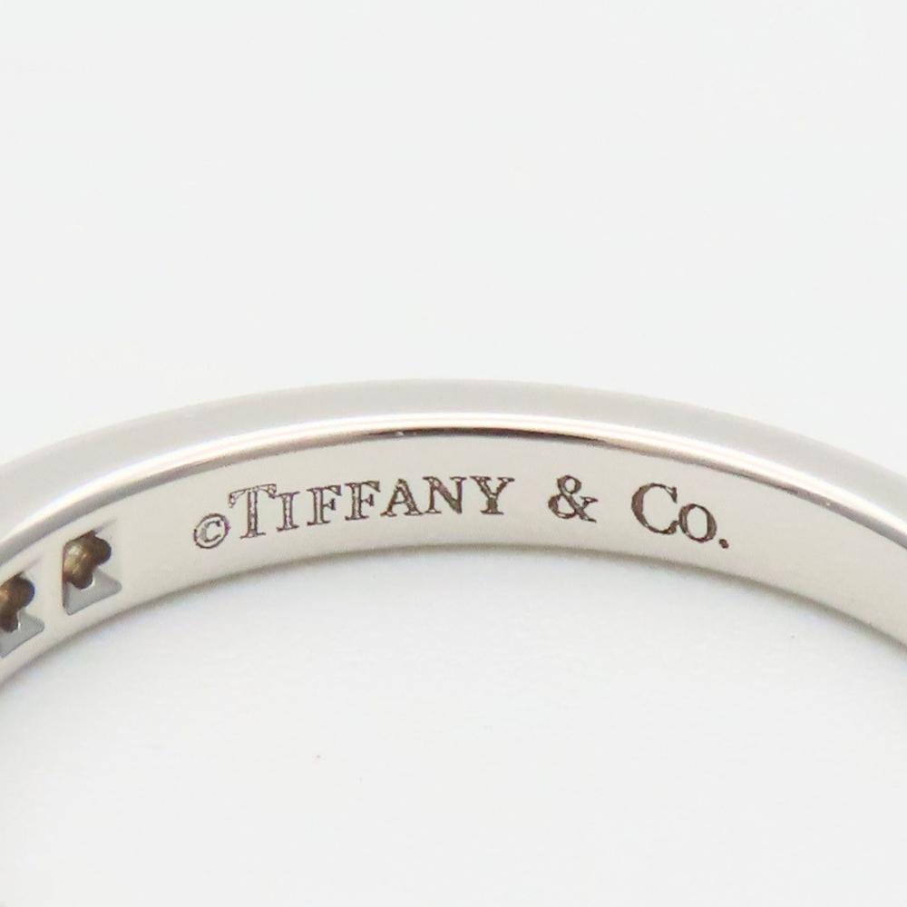 Used TIFFANY&Co. Ring Half eternity Half circle EU#49 Pt950Platinum/diamond 3.49g Platinum jewelry