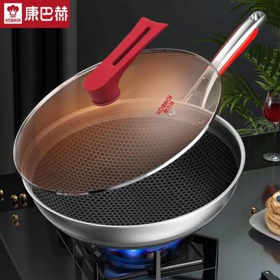 KOBACH 32cm Stal Nierdzewna 316L Wok Plaster Miodu