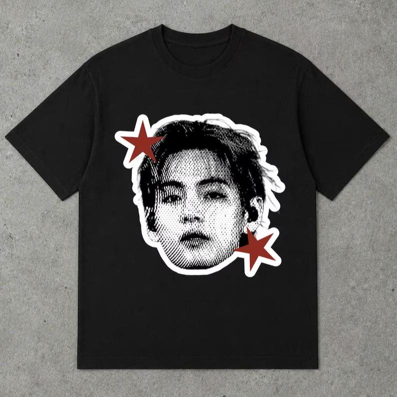 2026 Hot Vintage Kpop Idol Arirang World Tour Bangtan Jungkook V Taehyung Jimin Jin Suga RM J-hope T-shirt Unisex Hip Hop Streetwear Oversized Tshirt