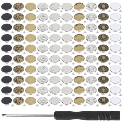 Kit Botão de Jeans Instantâneo Sem Prego Sem Costura Necessária Cintura Ajustável Suprimentos para Artesanato